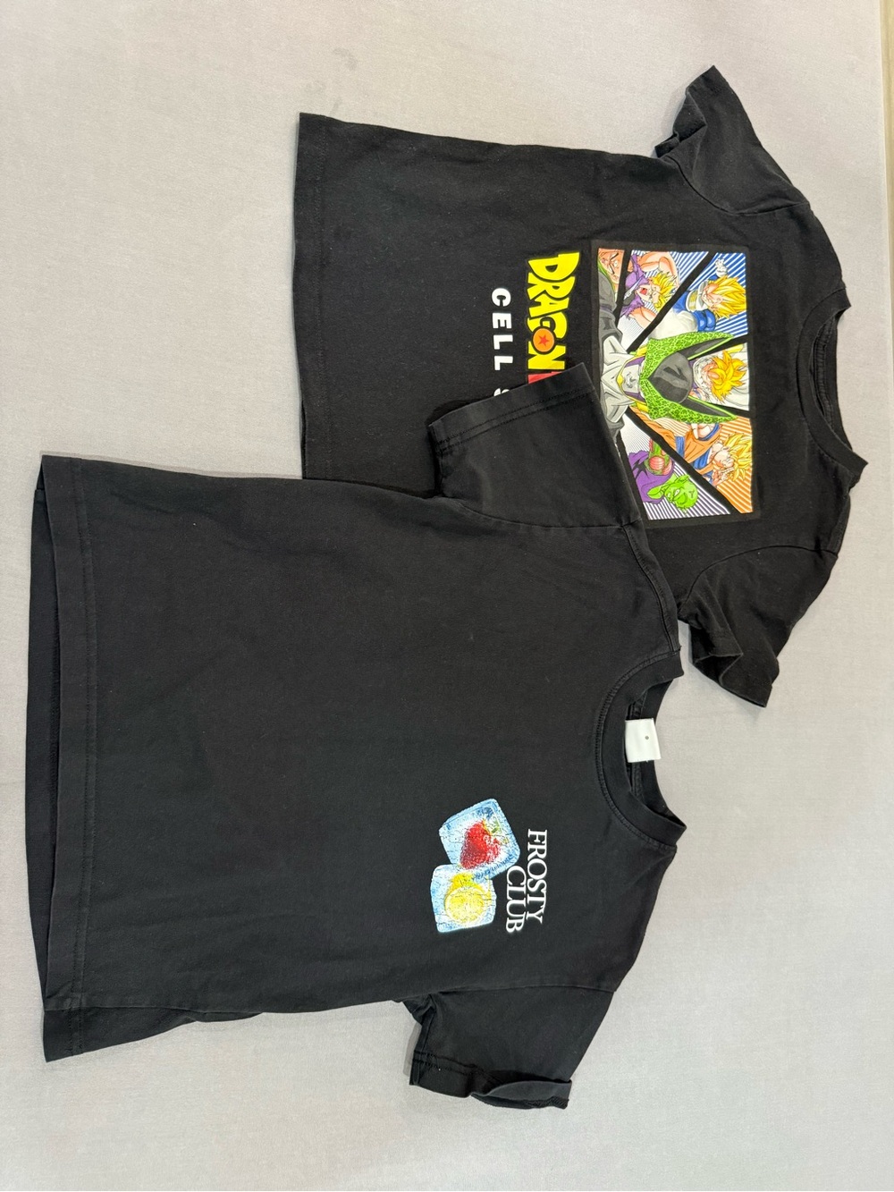 Old Navy Zara Boys 6-7Y Black Dragon Ball Z Graphic Tee Bundle Goku Cell